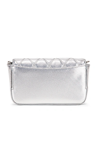 Shop Givenchy Metallic Mini Pocket Chain Bag In Silver