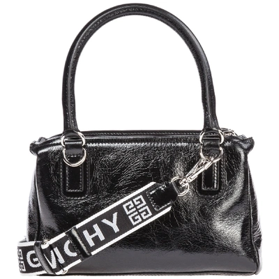 Shop Givenchy 4g Pandora Bag In Black