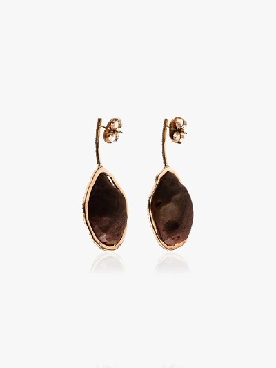 Shop Kimberly Mcdonald 18k Rose Gold Geode Diamond Drop Earrings
