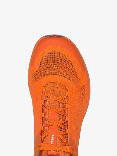 Shop Arc'teryx Orange Norvan Sl Low Top Sneakers