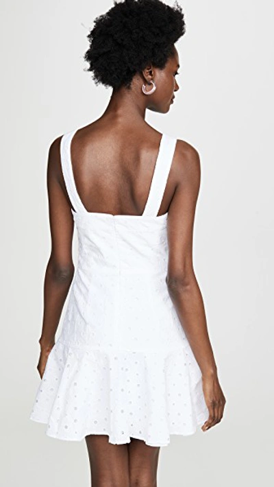 Shop Amanda Uprichard Annalise Dress In White Eyelet