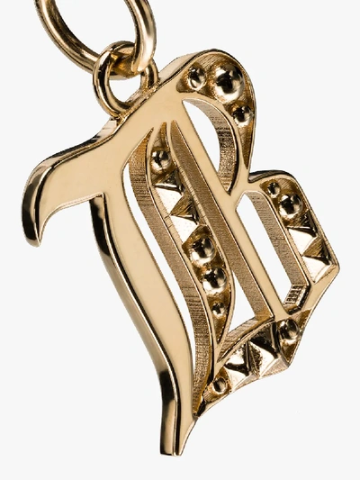 Shop Foundrae 18k Yellow Gold Baby B Initial Charm