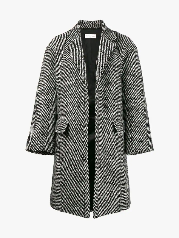 Dries Van Noten Rodel Oversized Wollmantel In Gray Modesens