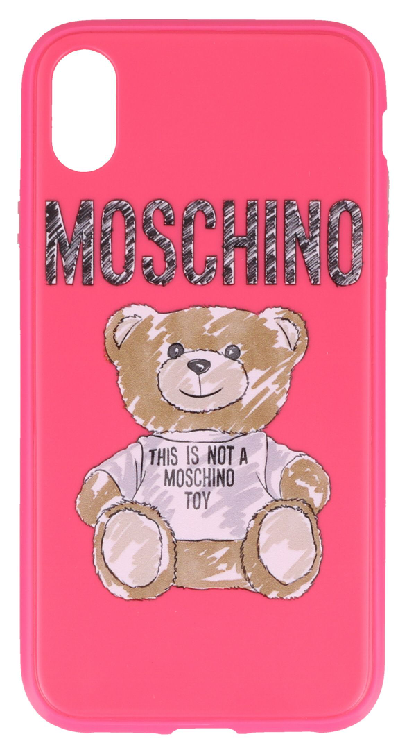 Moschino Iphone Xs Max Phone Case In Fantasy Print Fuchsia Modesens