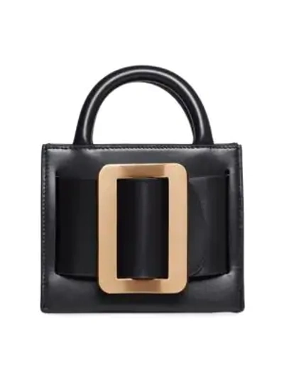Shop Boyy Extra-small Buckled Leather Crossbody Bag In Black
