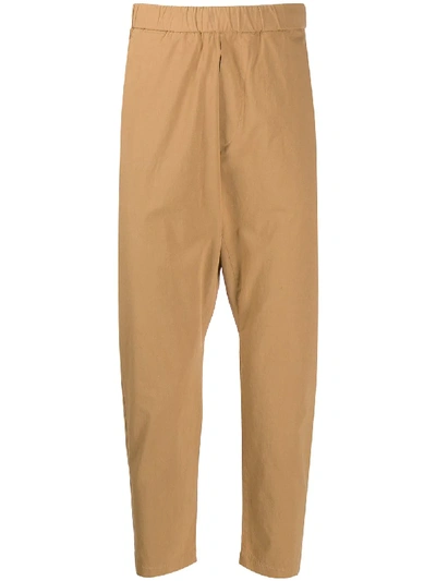 BARENA CLASSIC STRAIGHT-LEG TROUSERS - 大地色