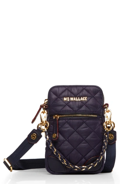 Shop Mz Wallace Micro Crosby Bag In Boysenberry