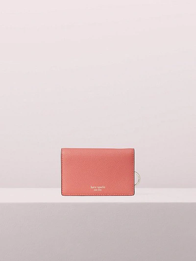 Shop Kate Spade Margaux Small Key Ring Wallet In Peachy