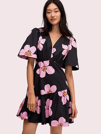 Shop Kate Spade Grand Flora Dress In Black