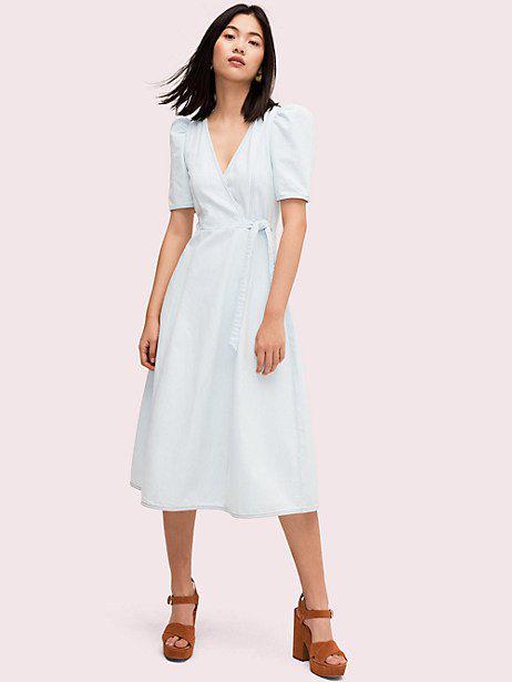 kate spade dip dye denim dress