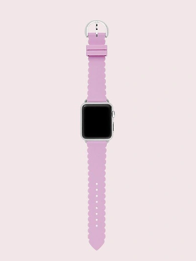 Shop Kate Spade Lavendar Scallop Silicone 38/40mm Apple Watch® Strap