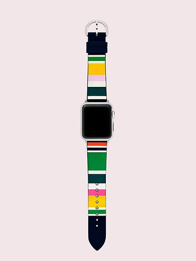 Shop Kate Spade Multi Stripe Silicone 38/40mm Apple Watch® Strap