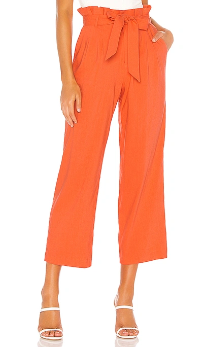 Shop Alice And Olivia Alice + Olivia Farrel Pant In Orange. In Coral