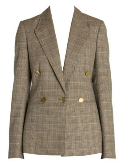 Shop Stella Mccartney Prince Of Wales Check Blazer In Multi