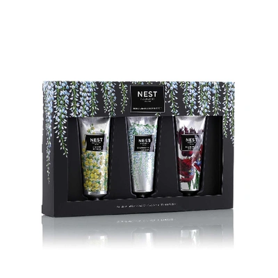 Shop Nest Fragrances Luxury Hand Cream Trio (citrine, Black Tulip, Wisteria Blue)