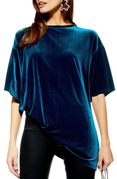 velvet tunic shirt