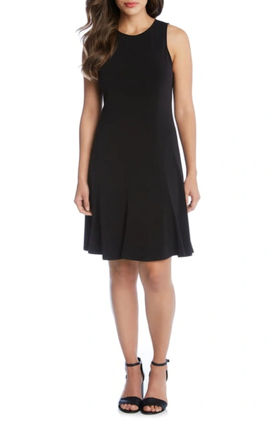 Shop Karen Kane Sleeveless A-line Dress In Black