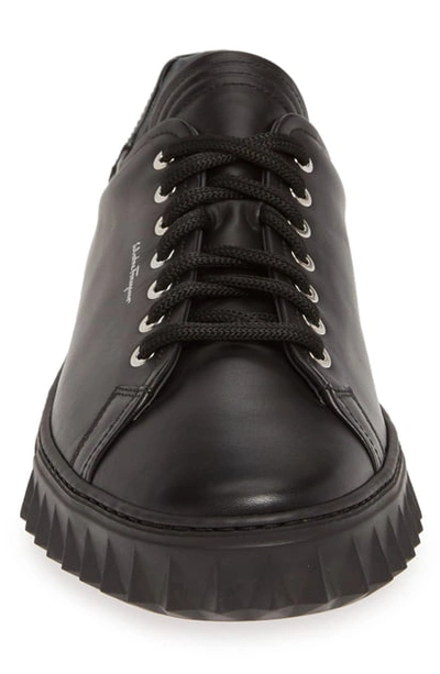 Salvatore Ferragamo Black Cube Sneakers | ModeSens