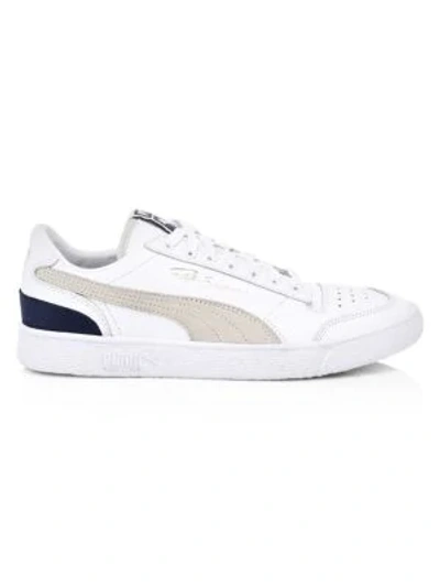 Shop Puma Ralph Sampson Low Og Leather Sneakers In White