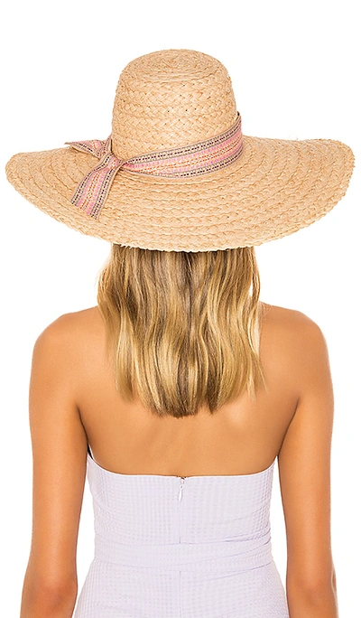 Shop Ale By Alessandra Azteca Hat In Tan. In Natural & Pink