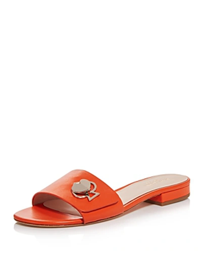 Shop Kate Spade New York Women's Ferry Slide Sandals In Juicy Orange