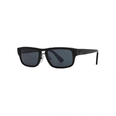 Shop Prada Black Wayfarer-style Sunglasses