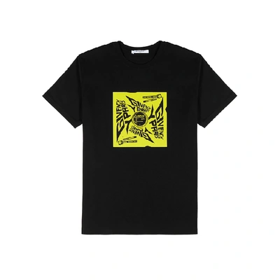 Shop Givenchy Black Printed Cotton T-shirt