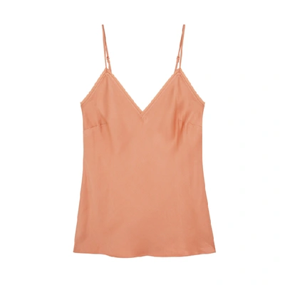 Shop Frame Peach Satin Top