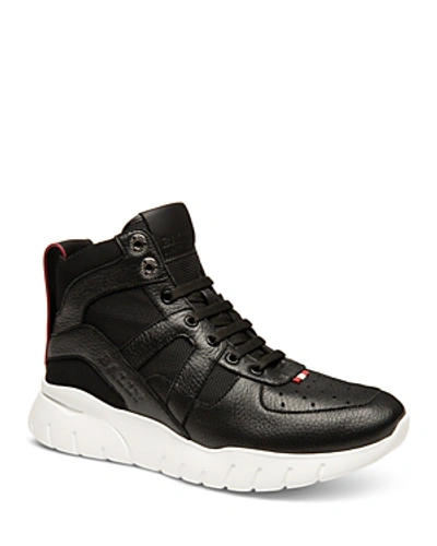 Shop Bally Men's Birko High-top Sneakers In Black