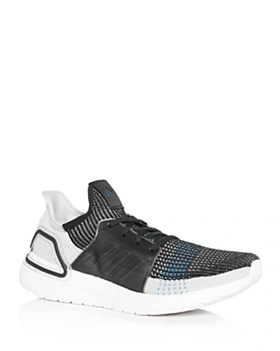Shop Adidas Originals Men's Ultraboost 19 Primeknit Low-top Sneakers In Black/blue