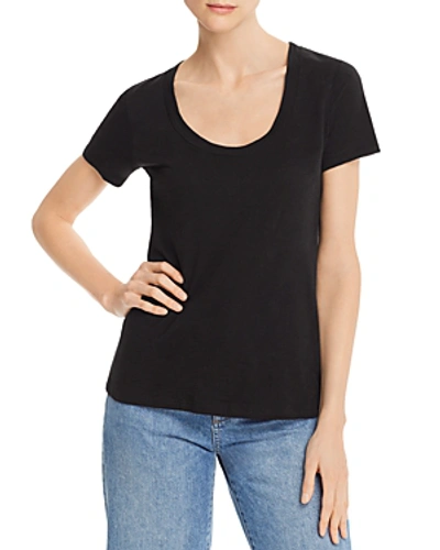 Shop Theory Easy Scoop-neck Tee In Black