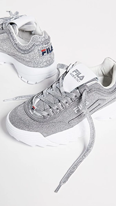 Glitter cheap fila shoes