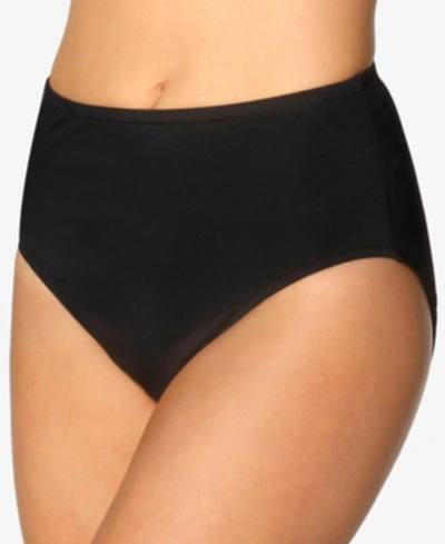 Shop Miraclesuit High-waist Tummy Control Bikini Bottoms Women's Swimsuit In Black