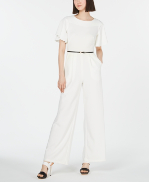 calvin klein white jumpsuit