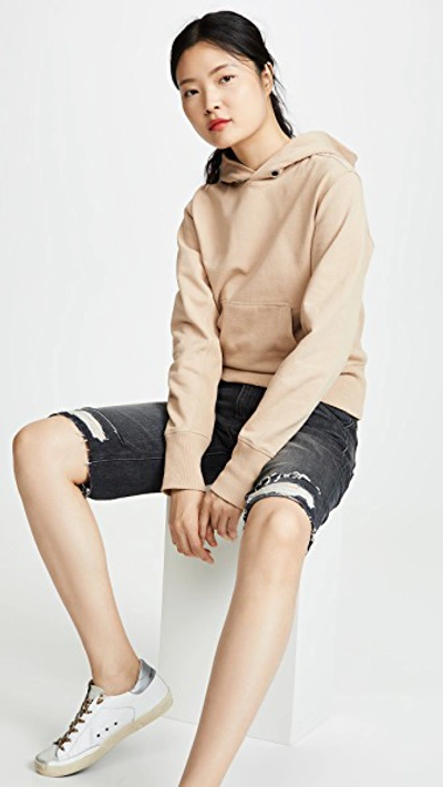 Shop Helmut Lang Femme Hoodie In Noble Tan