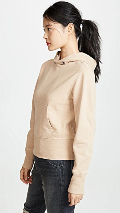 Shop Helmut Lang Femme Hoodie In Noble Tan