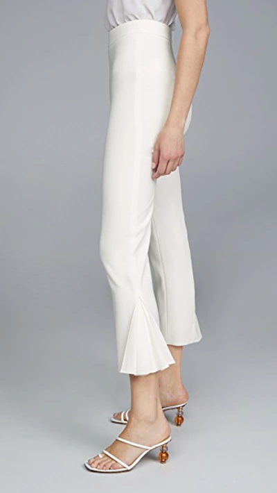 Shop Cushnie High Waisted Cropped Fitted Pants In White