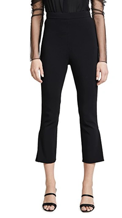 Shop Cushnie High Waisted Cropped Fitted Pants In Black