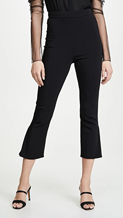 Shop Cushnie High Waisted Cropped Fitted Pants In Black