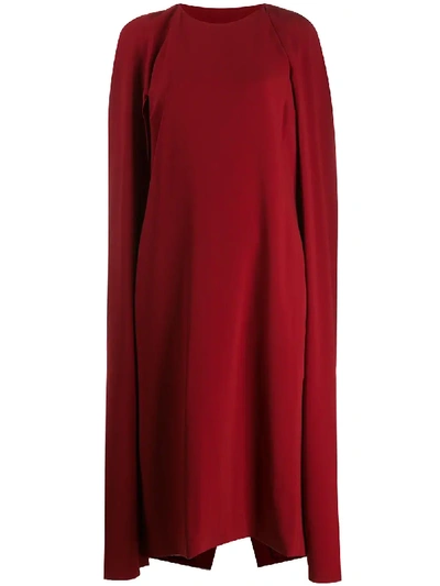 Shop Stella Mccartney Cape Dress - Red
