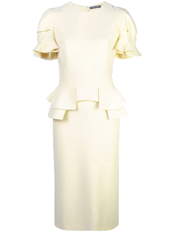 alexander mcqueen yellow dress