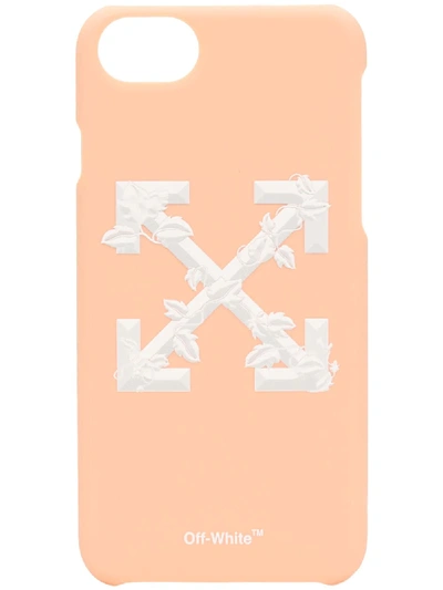 Shop Off-white Logo Iphone 8 Case - Neutrals