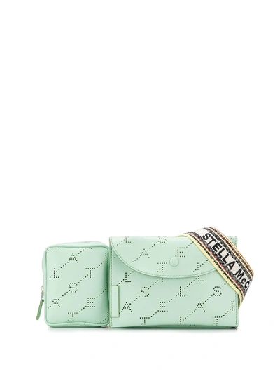 Shop Stella Mccartney Monogram Belt Bag - Green