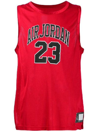 Shop Nike Jordan Dna Distorted Jersey - Red