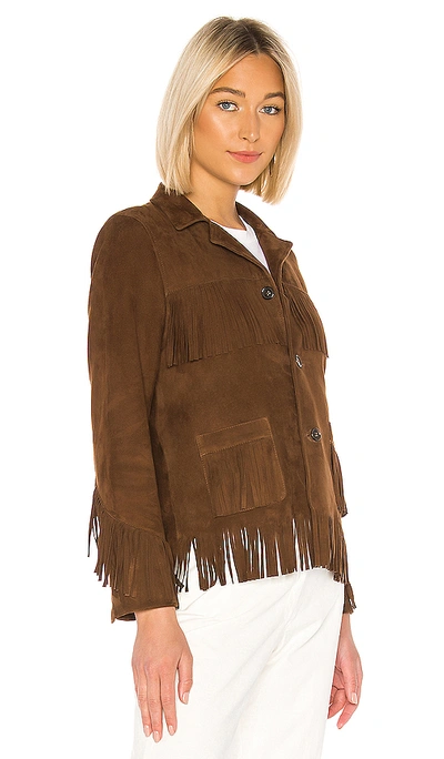 Shop Nili Lotan Frida Jacket In Dark Cognac