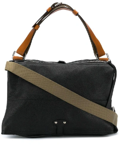 Shop Maison Margiela Flap Closure Shoulder Bag In Black