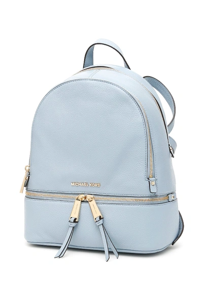 Shop Michael Michael Kors Rhea Backpack In Blue
