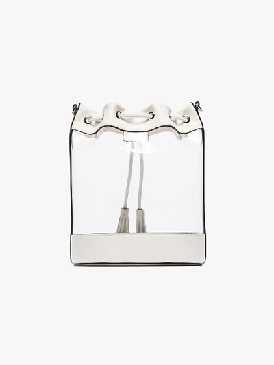 Shop Miu Miu Beuteltasche Mit Logo-schild In White