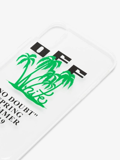 Shop Off-white Iphone X-hülle Mit Logo In Transparent