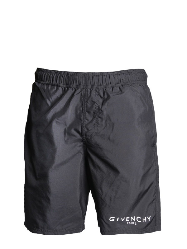 Givenchy Logo Swim Shorts In Black | ModeSens